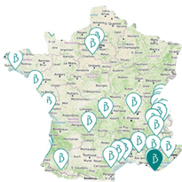 Clubs et hôtels Belambra localisés sur la carte de France