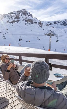 terrasse ensoleillée