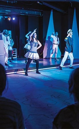spectacle music hall en soirée