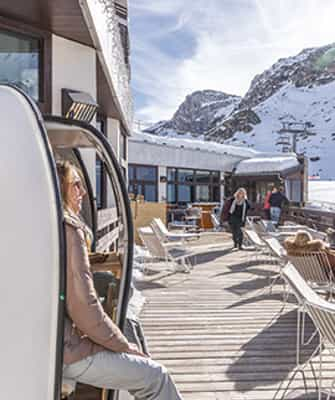 waiting at the terrace tignes