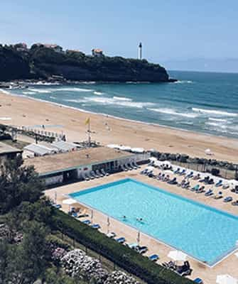 Vue aérienne de la piscine