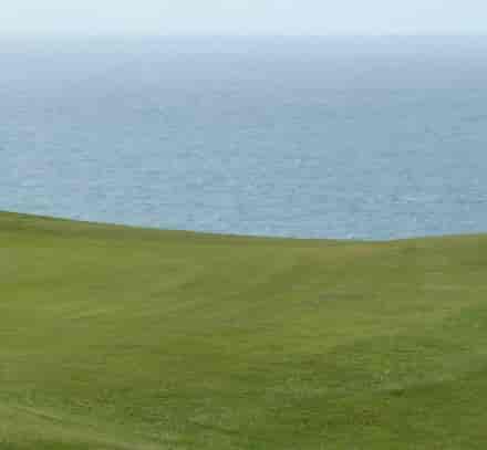 Golf de Biarritz avec l'océan derrière